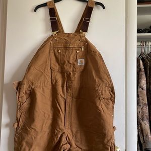 Carhartt Bibs, full leg zip and button 50x30”, smoke free pet friendly home